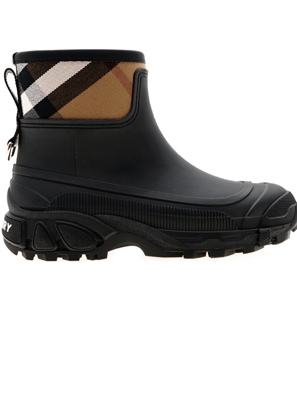 NIB Burberry Ryan Low Check Boots 37 - Picture 2 of 8